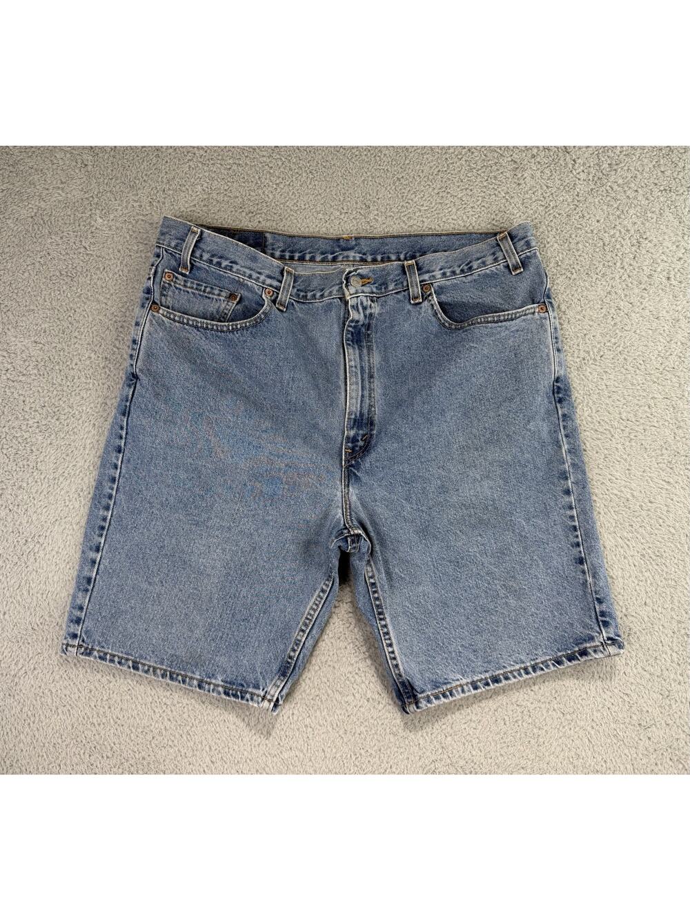 Vtg 2001 Levi’s 505 Blue Denim Jean Shorts Jorts 40(38x9) Waist Regular Fit USA
